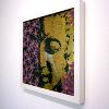 Crying Buddha. Mixed media on multi layered glass. 2016