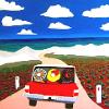 Sunday Drive. Acrylic on canvas. 60x60cm