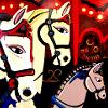 San Francisco Carousel.  Acrylic on canvas. 100x100cm