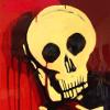 Frank Sinatra (he's dead) (detail) . Mixed media and resin on canvas. 60x45cm